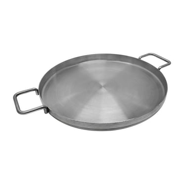 Stainless Steel Comal Convex 16" Round Cook Griddle Taco Grill Pan Heavy Duty 